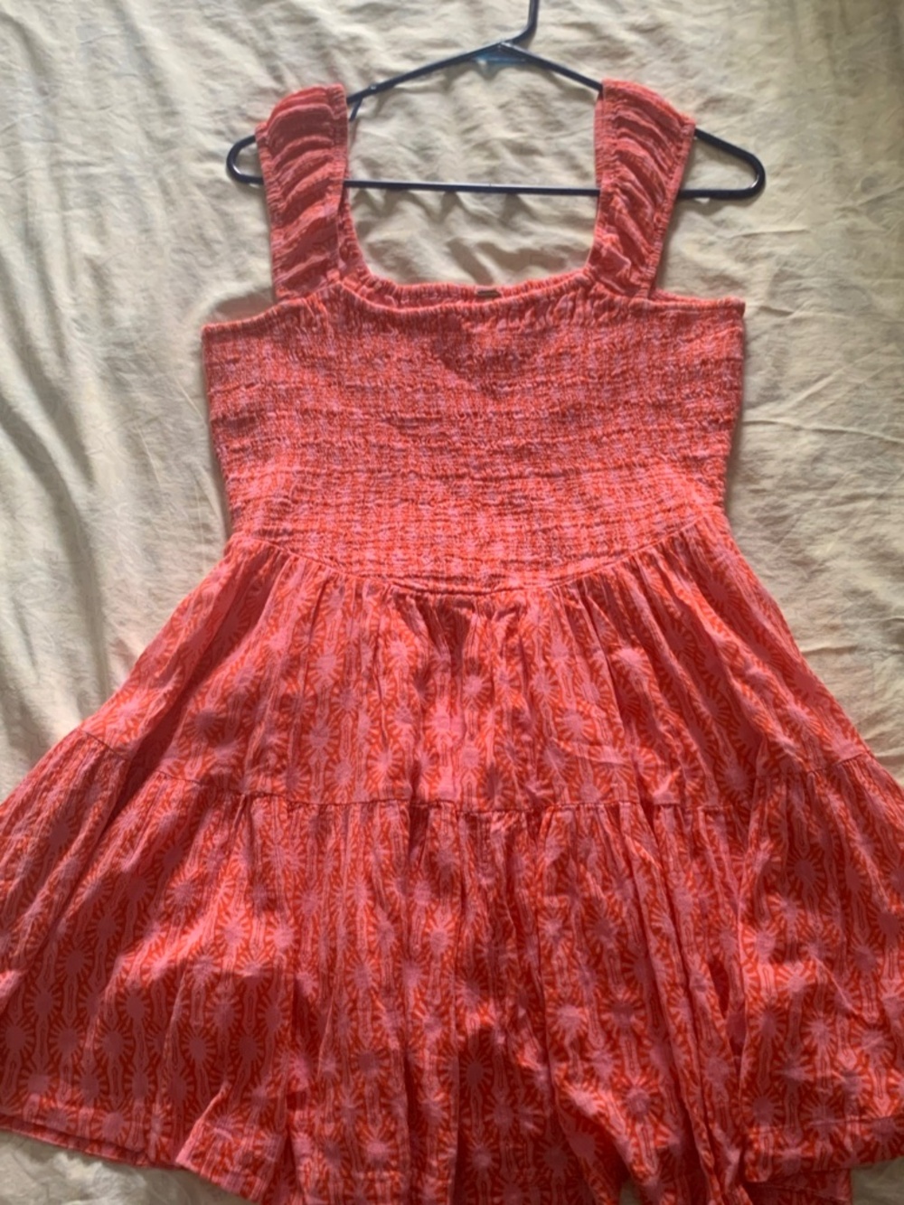 Sweet Annie mini dress by free people Medium pink/orange